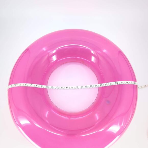 Intex 30" Transparent Hot Pink Inflatable Swim Tube / Pool Ring / Float - GUC - Picture 8 of 11